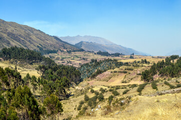 Fototapeta na wymiar Andes Mountains in Peru