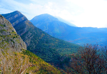 Obraz premium mountain landscape on a sunny day