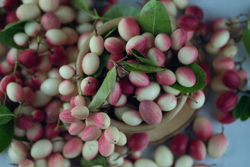 Carunda or Karonda close up in bowl