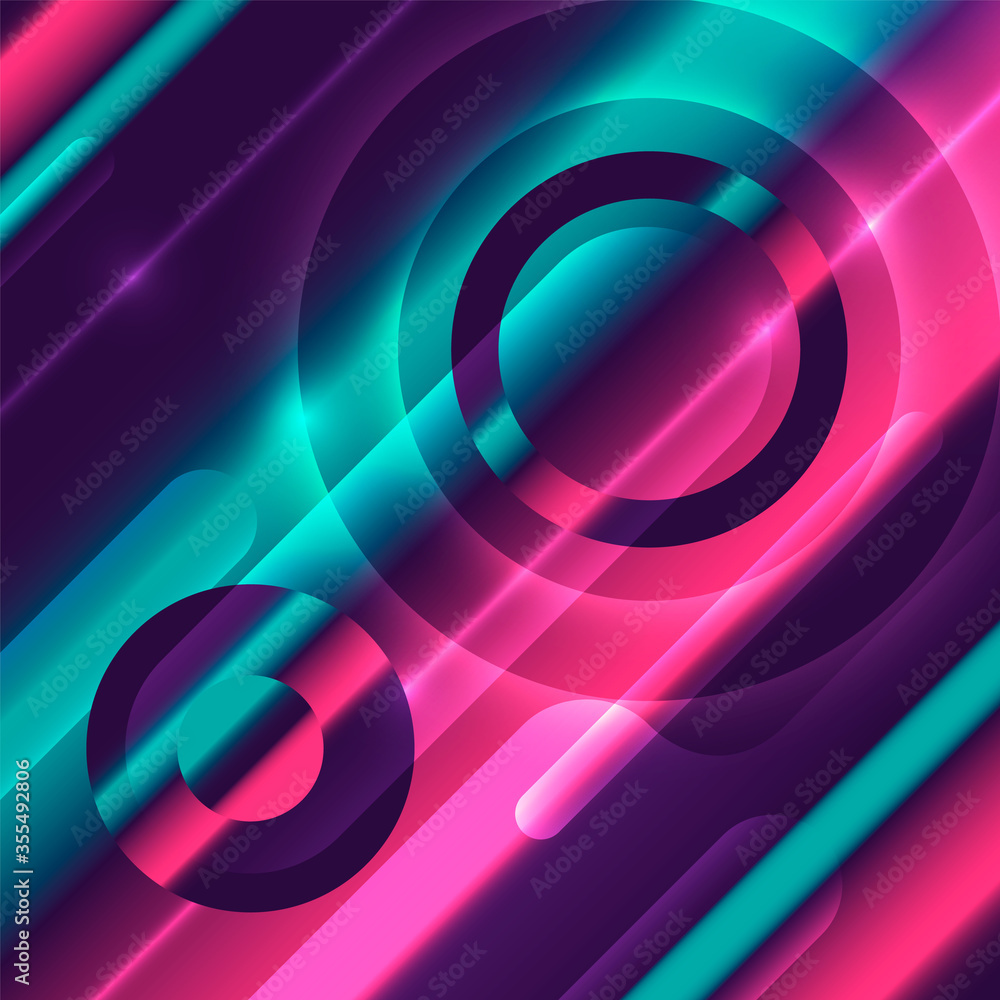 Aufkleber abstract background with colorful gradient. vector illustration.