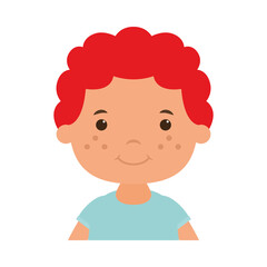 Isolated boy cartoon vector design
