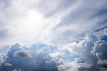 blue sky with clouds