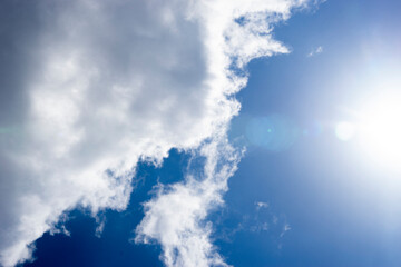 blue sky and clouds