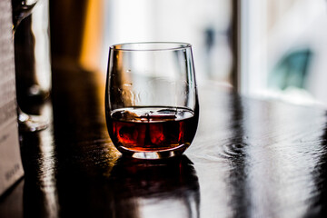 glass of welcome cocktail