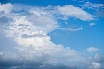 blue sky and clouds