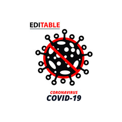 Coronavirus danger and public health risk disease. virus epidemic outbreak stop sign