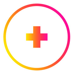 colorful health outlined icon vector isolated on white background.