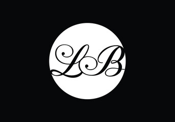 Initial Monogram Letter LB Logo Design Vector Template. L B Letter Logo Design 
