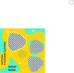 puzzle banner design vector 