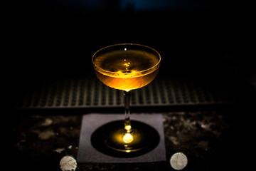 glass of beverage