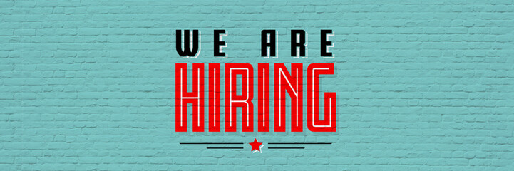 We are hiring