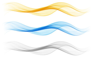Abstract color waves Set Wave flowing Liquid wave Vector eps10