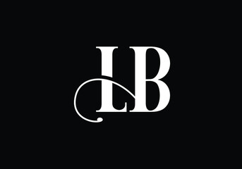 Initial Monogram Letter LB Logo Design Vector Template. L B Letter Logo Design 