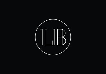Initial Monogram Letter LB Logo Design Vector Template. L B Letter Logo Design 