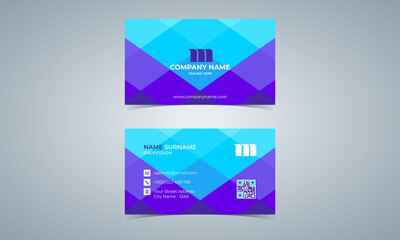 Geometric Corporate Business Card Template Design