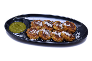 Indian vegetable round cutlet dish