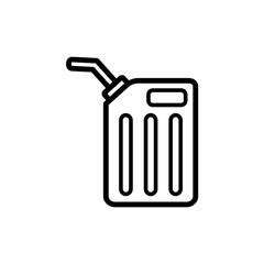 canister for gasoline icon vector template