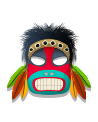 Vector tribal mask 8