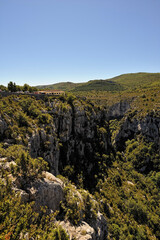View of the Verdon canyon
