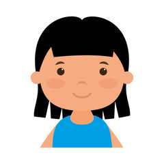 Isolated girl cartoon vector design