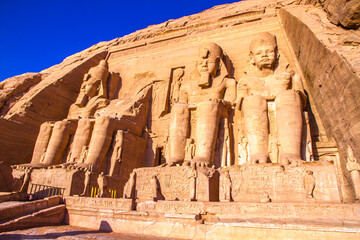 Abu Simbel temple, UNESCO World Heritage site, Aswan, Egypt.
