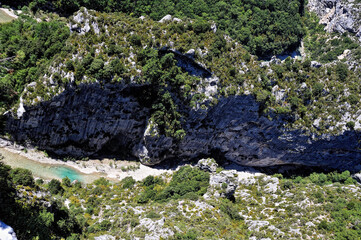View of the Verdon canyon