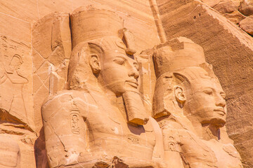 Abu Simbel temple, UNESCO World Heritage site, Aswan, Egypt.
