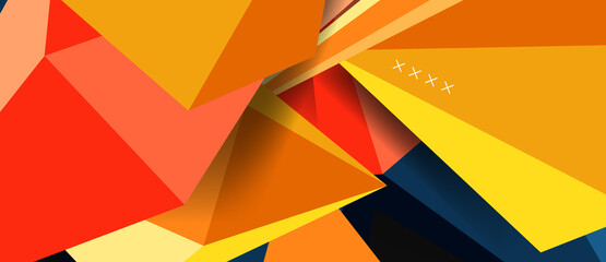 Obraz premium Trendy simple triangle abstract background, dynamic motion concept. Vector Illustration For Wallpaper, Banner, Background, Card, Book Illustration, landing page