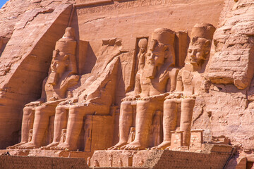 Abu Simbel temple, UNESCO World Heritage site, Aswan, Egypt.