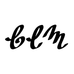 Black Lives Matter. Hand drawn quote, vector.