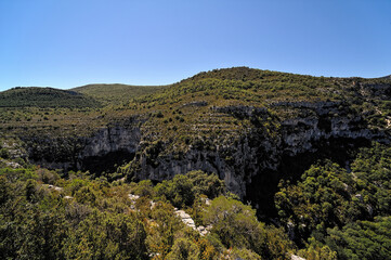 Fototapeta na wymiar View of the Verdon canyon