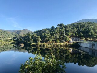 Lake in Benahavis natue Spain