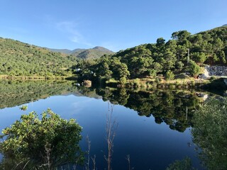Lake in Benahavis natue Spain