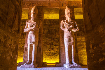 Abu Simbel temple, UNESCO World Heritage site, Aswan, Egypt.