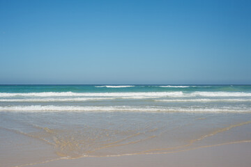 Fototapeta na wymiar Pristine waters and sand of the Australian beaches.