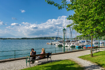 Lake Mattsee, Salzburger Land, Austria, in summer