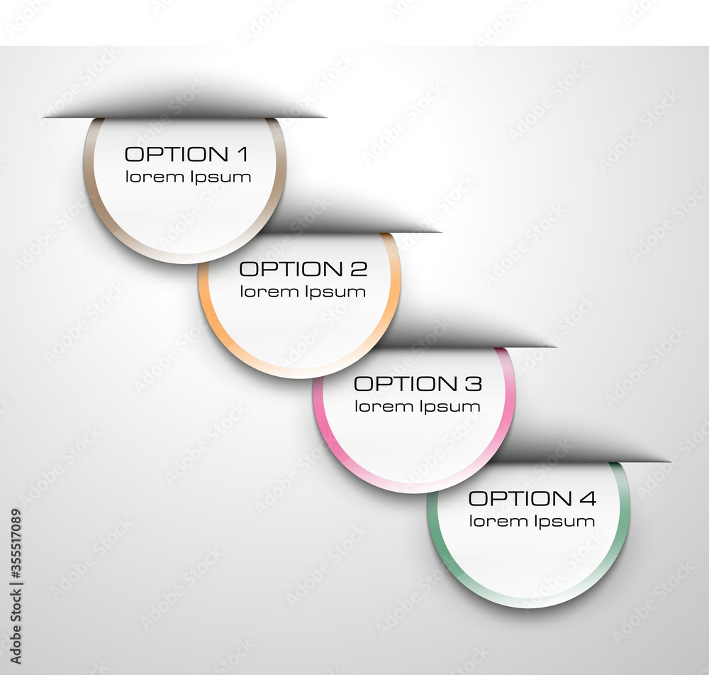Poster infographic design elements for your business vector illustration.