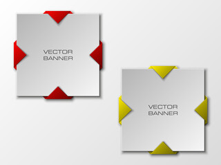 Design shape Origami vector colorfull banner