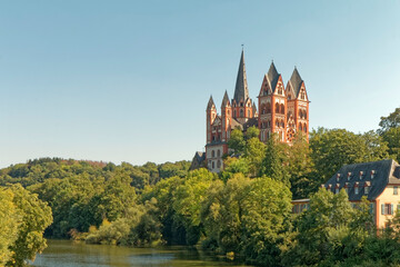Fototapeta na wymiar Limburg, Germany - a beautiful cathedral on the river Lahn.
