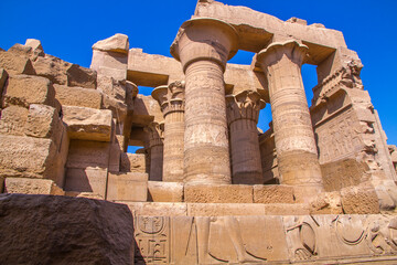Fototapeta na wymiar Ancient temple of Kom Ombo, Aswan, Egypt.