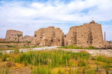 Ancient Karnak temple, UNESCO World Heritage site, Luxor, Egypt.