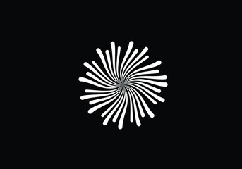 Abstract creative sun logo design, Summer Sun Logo, Sunburst icon sign symbol