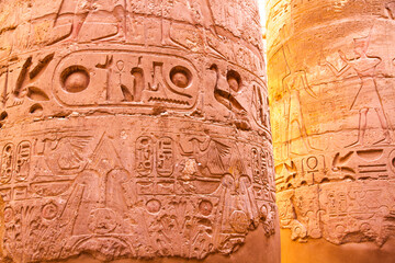 Ancient Karnak temple, UNESCO World Heritage site, Luxor, Egypt.