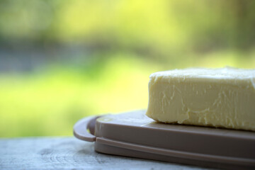 a piece of butter in nature