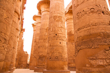 Ancient Karnak temple, UNESCO World Heritage site, Luxor, Egypt.