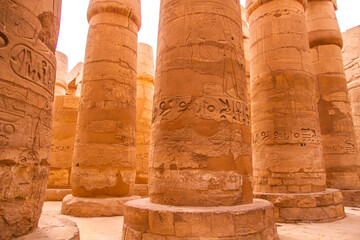 Ancient Karnak temple, UNESCO World Heritage site, Luxor, Egypt.