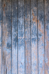 Background of Old blue wooden wall, wood texture, grunge wood panels.