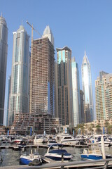 Fototapeta na wymiar Dubaj Marina wiev