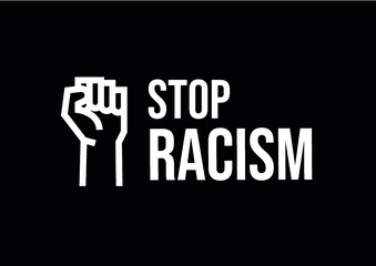 Stop racism sign