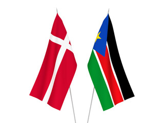 Republic of South Sudan and Denmark flags